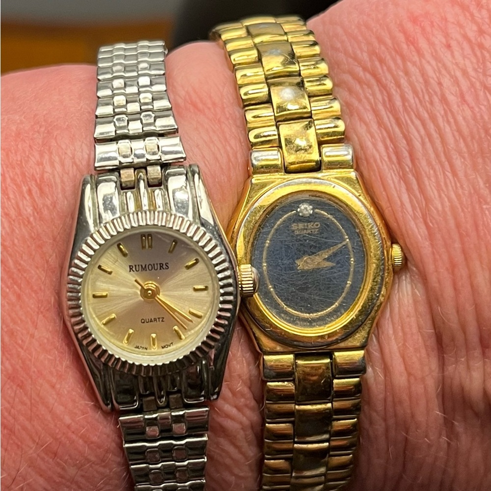 Lot of 2 Vintage ladies watches Rumours and Seiko